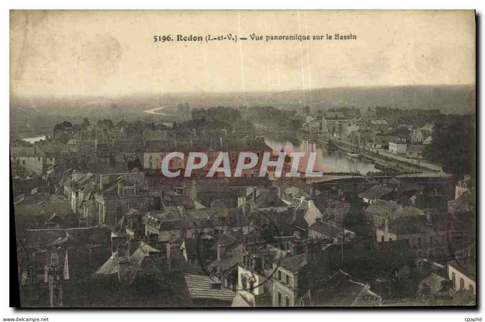 CPA Redon Vue Panoramique sur le Bassin