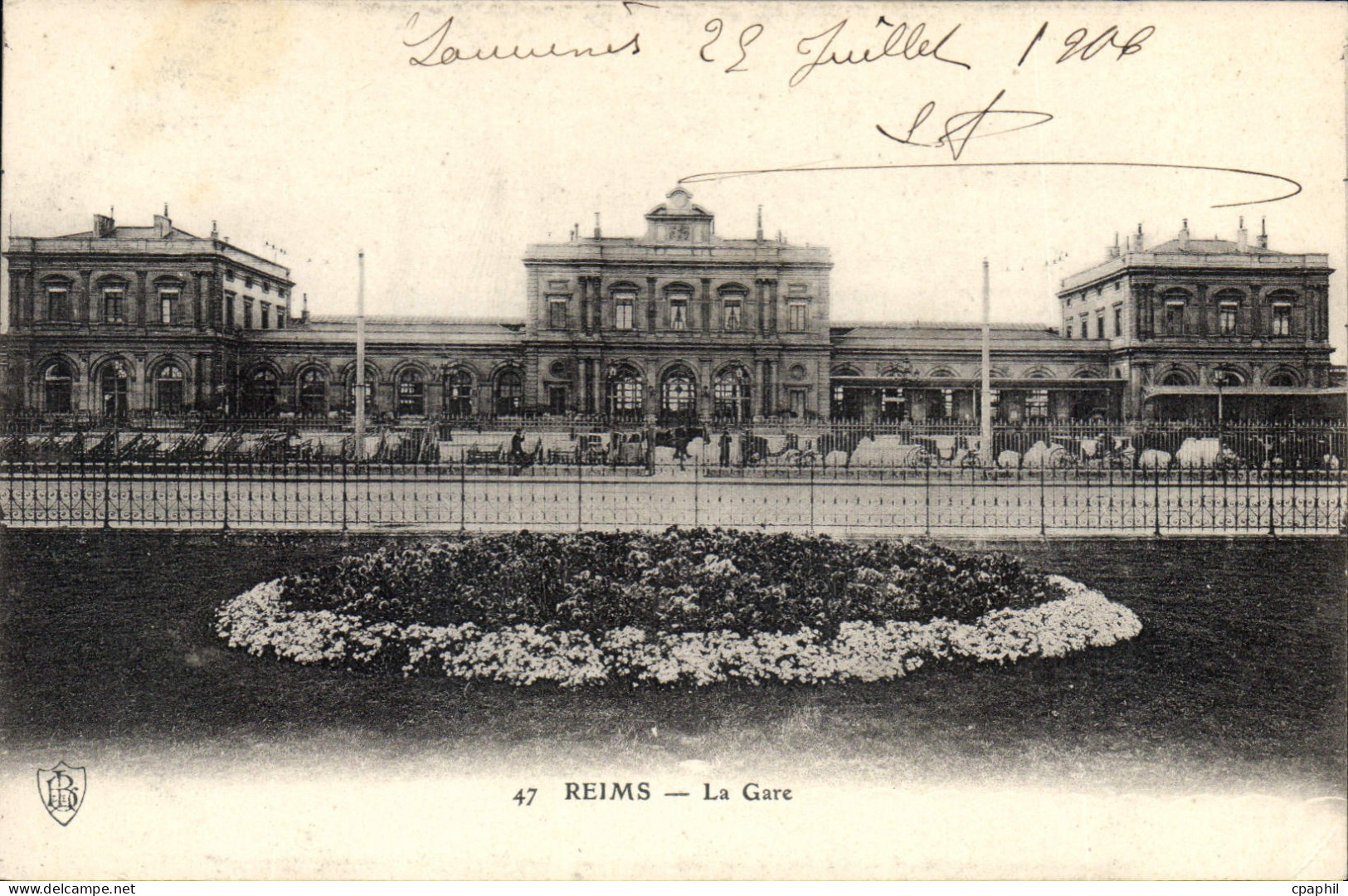CPA Reims La Gare