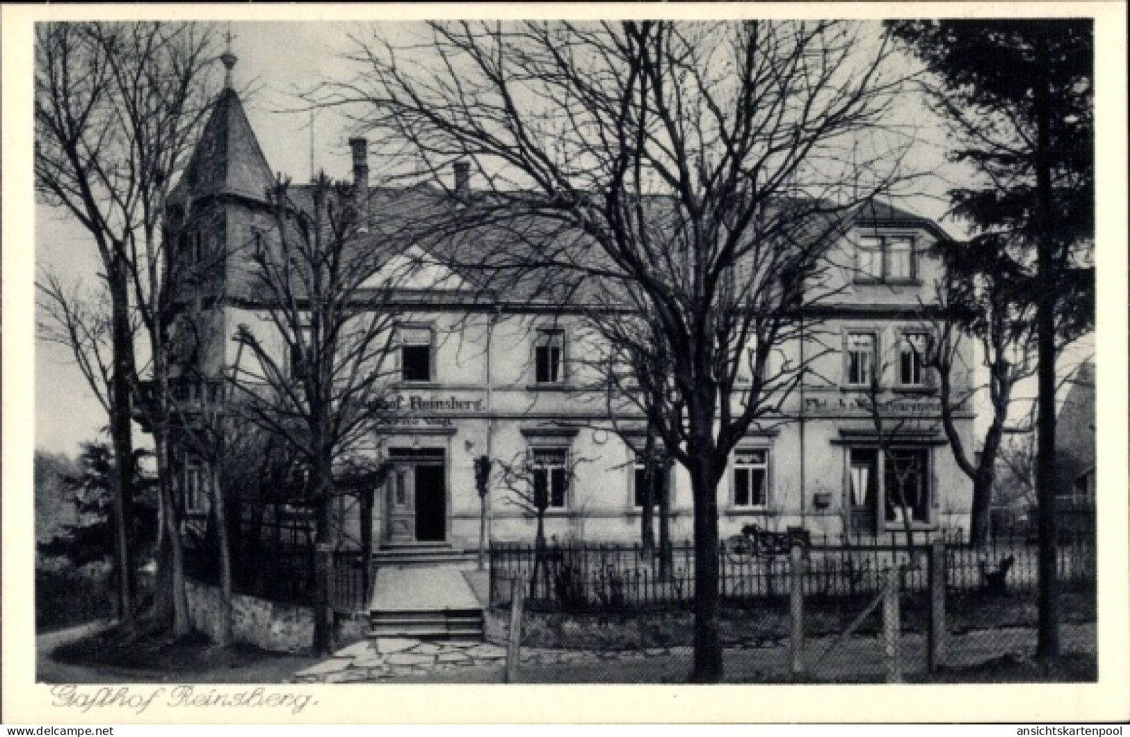 CPA Reinsberg in Sachsen, Gasthof Reinsberg an der Grabentour, Bes. Arno Voigt