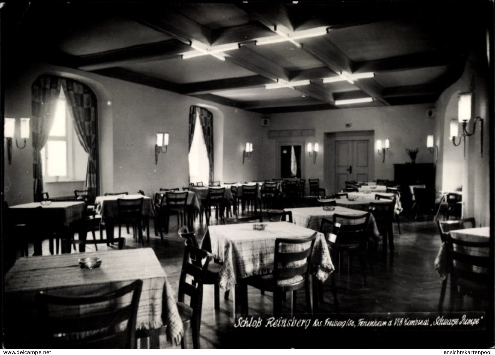 CPA Reinsberg in Sachsen, Schloß Reinsberg, Ferienheim des VEB Schwarze Pumpe