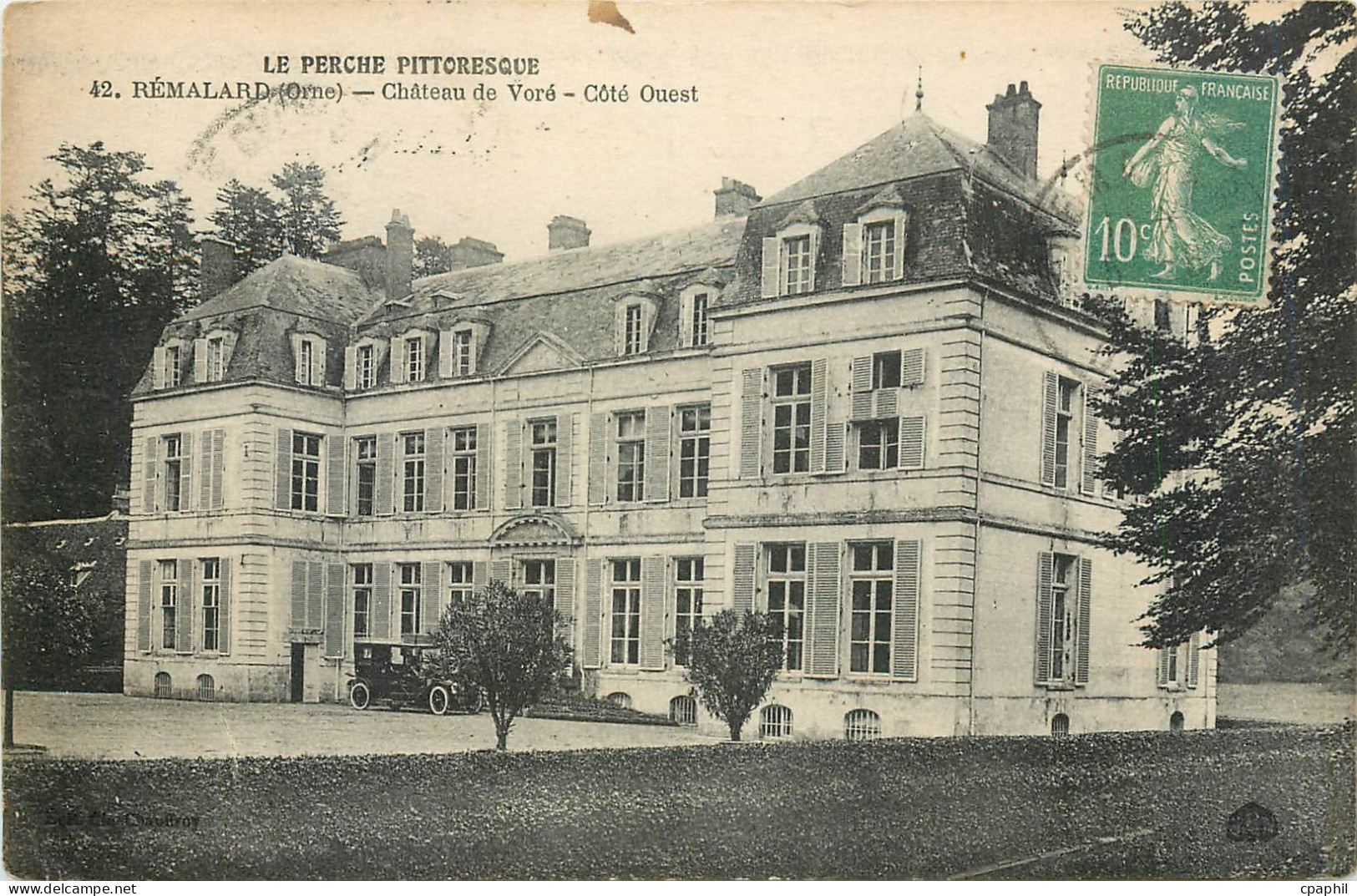 CPA Remalard Orne Chateau de Vore Cote Ouest