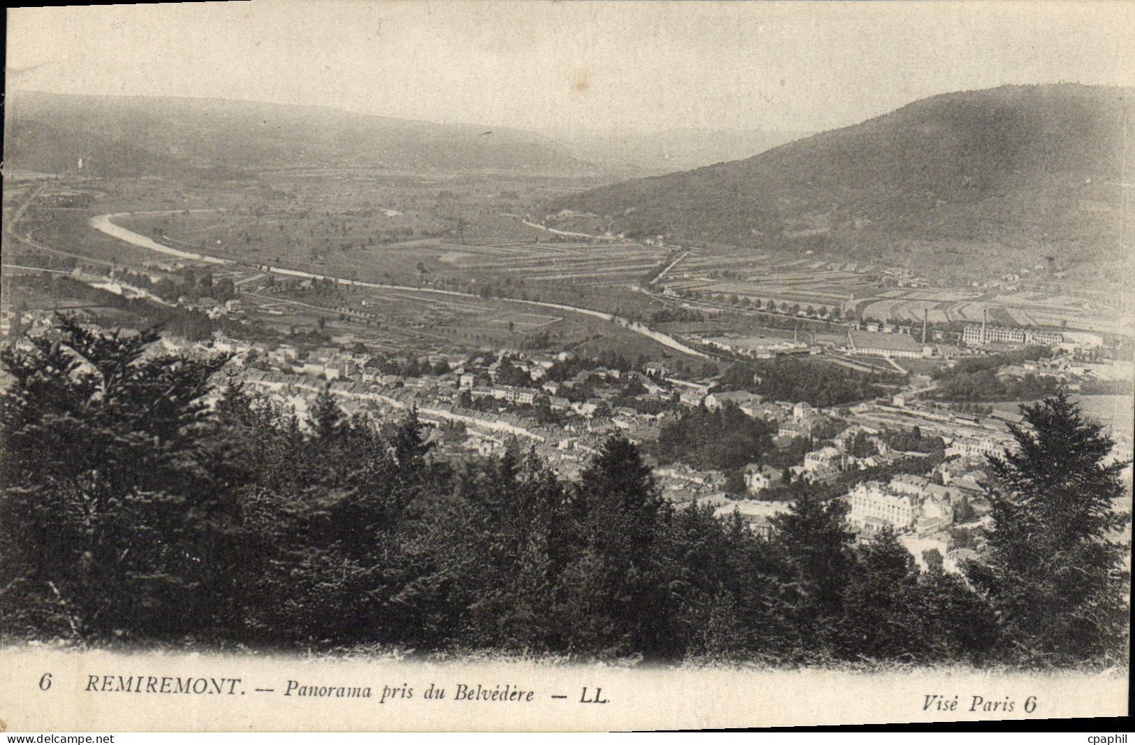 CPA Remiremont Panorama pris du Belvedere