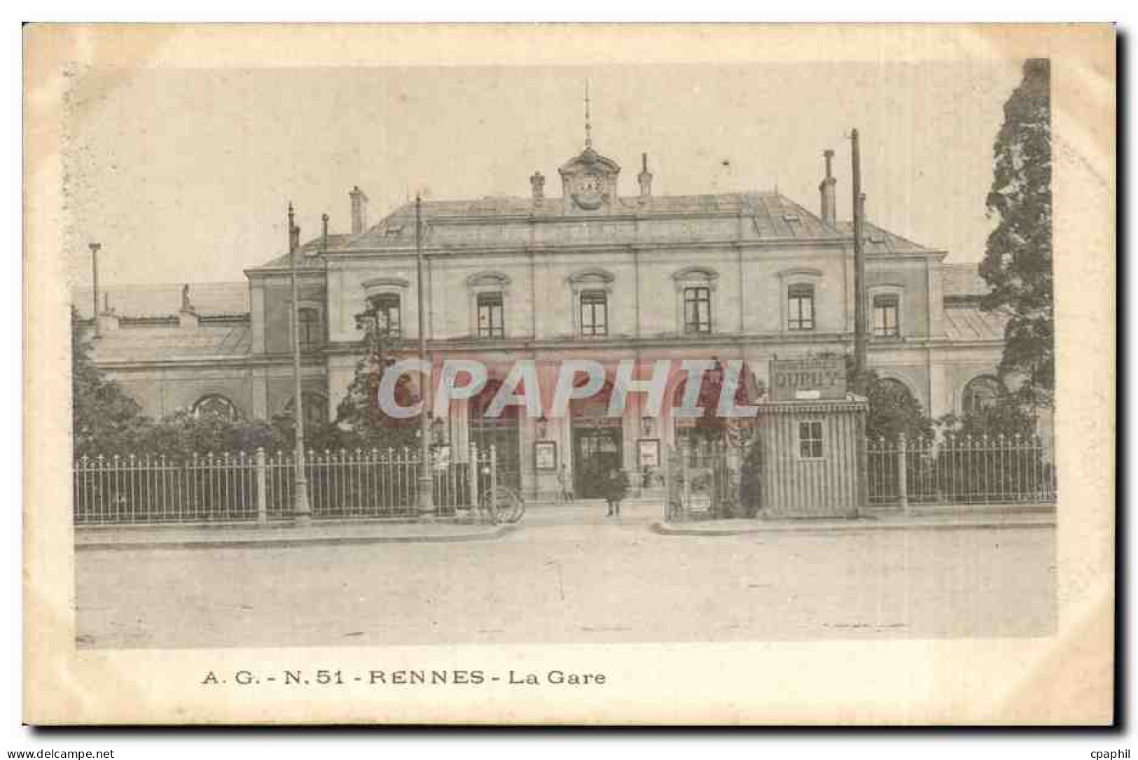 CPA Rennes la gare