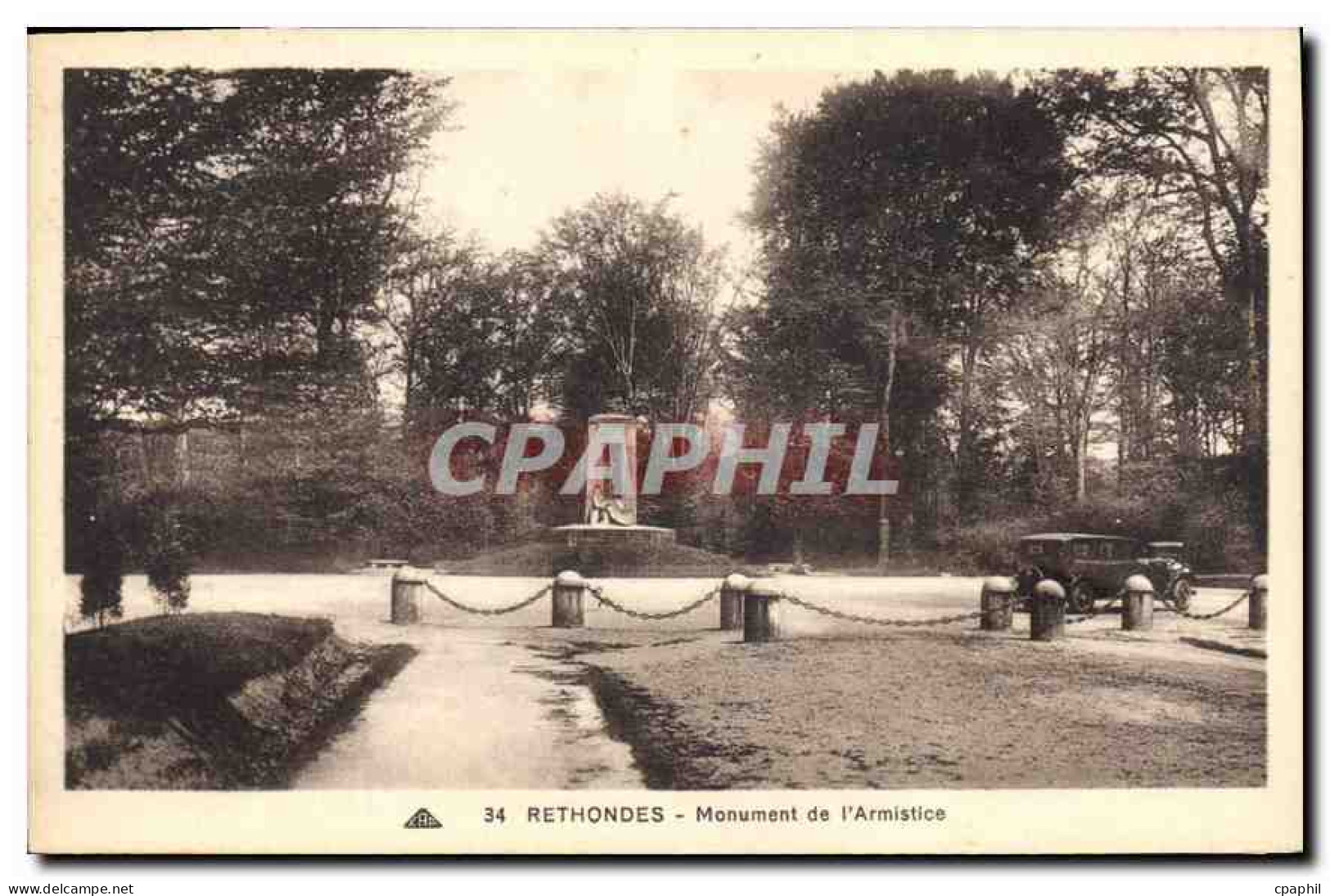 CPA Rethondes Monument de l'Armistice