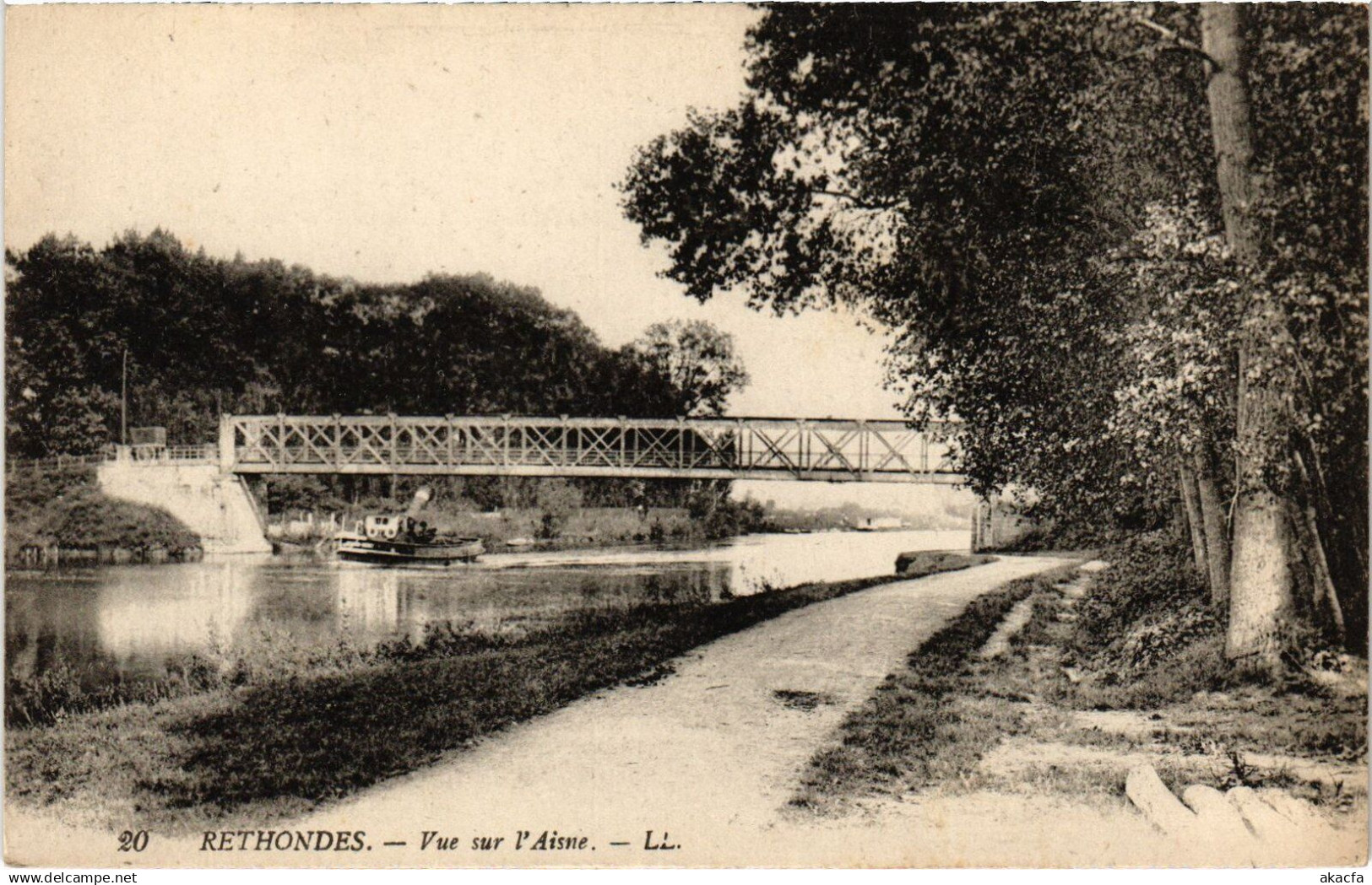 CPA Rethondes vue sur l'Asien (1187478)