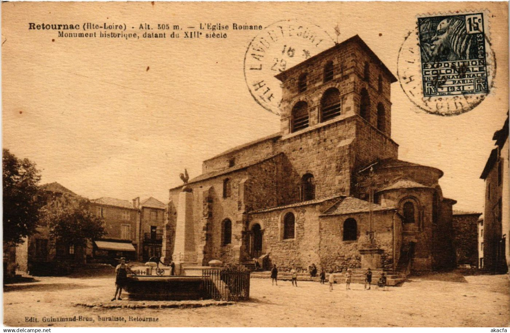 CPA RETOURNAC - L'Église Romane - Monument (517040)