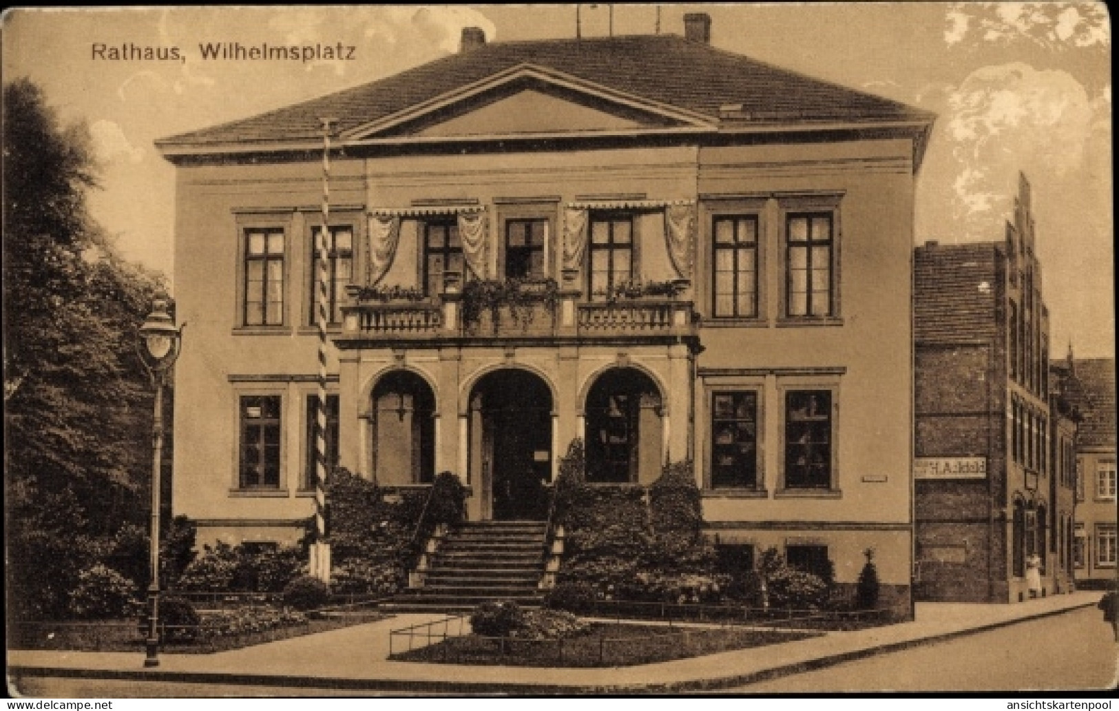 CPA Rheda Wiedenbrück in Westfalen, Wilhelmsplatz, Rathaus