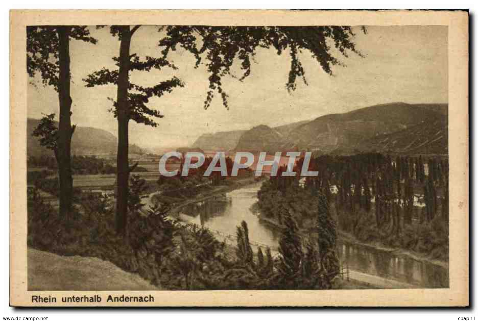 CPA Rhein Unterhalb Andernach