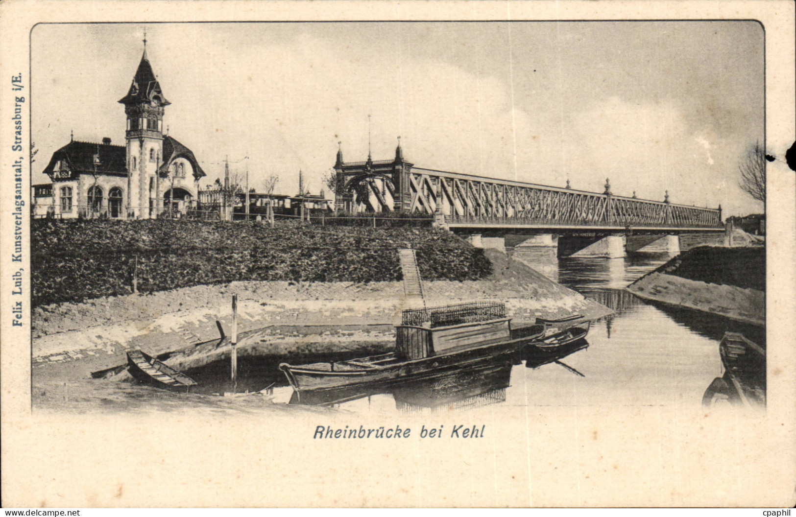 CPA Rheinbrucke bei Kehl