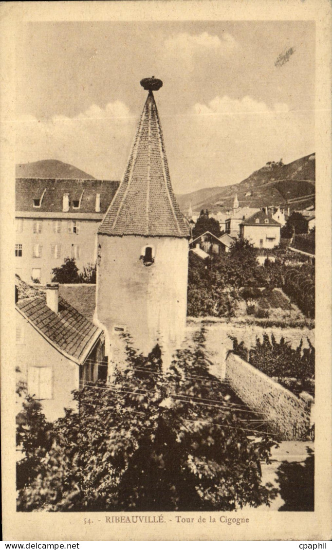 CPA Ribeauville Tour de la Cigogne