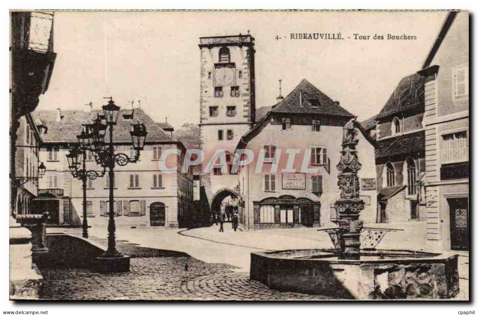 CPA Ribeauville Tour des Bouchers