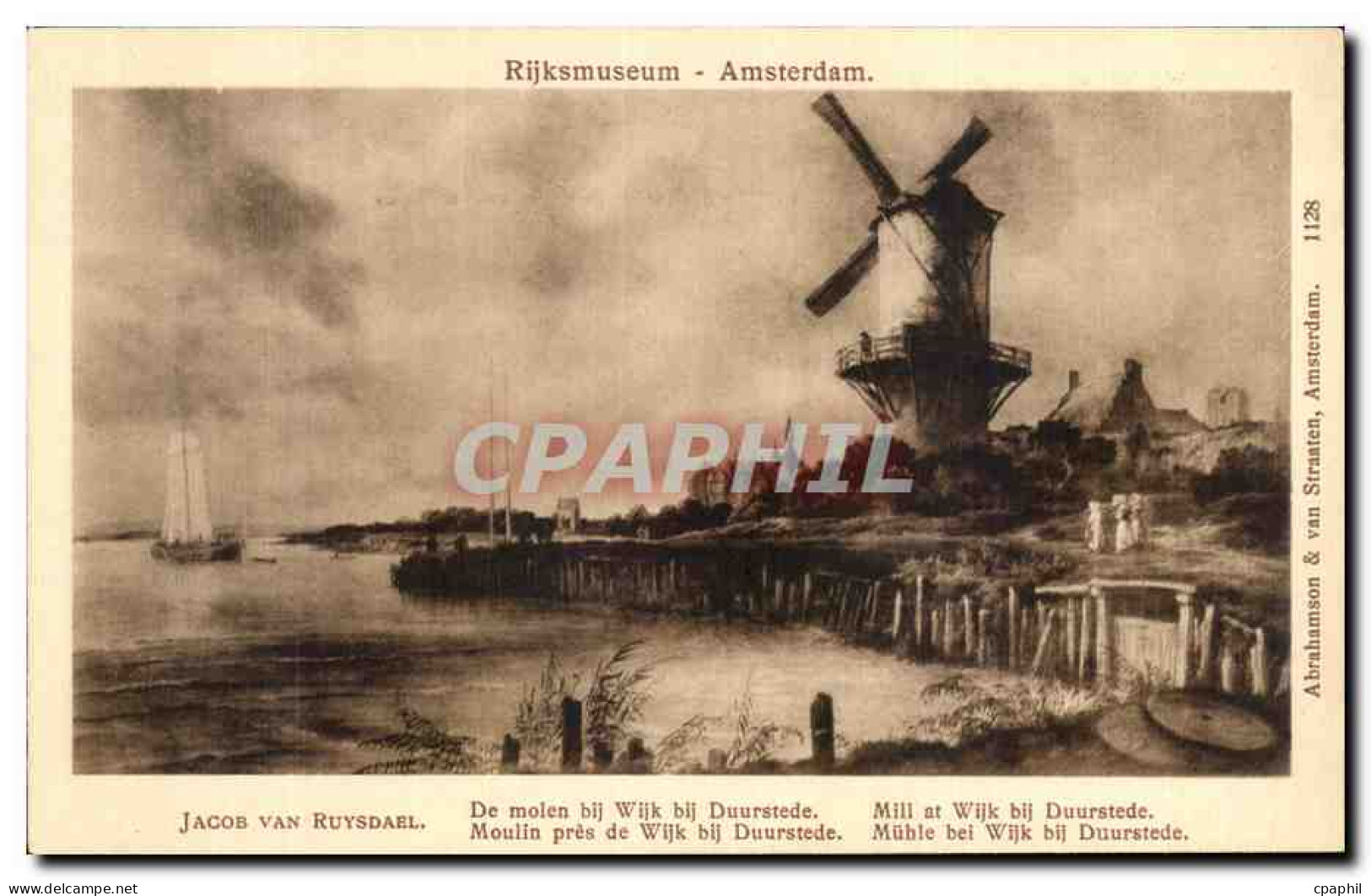 CPA Rijksmuseum Amsterdam Moulin pres de Wijk bij Duurstede Moulin