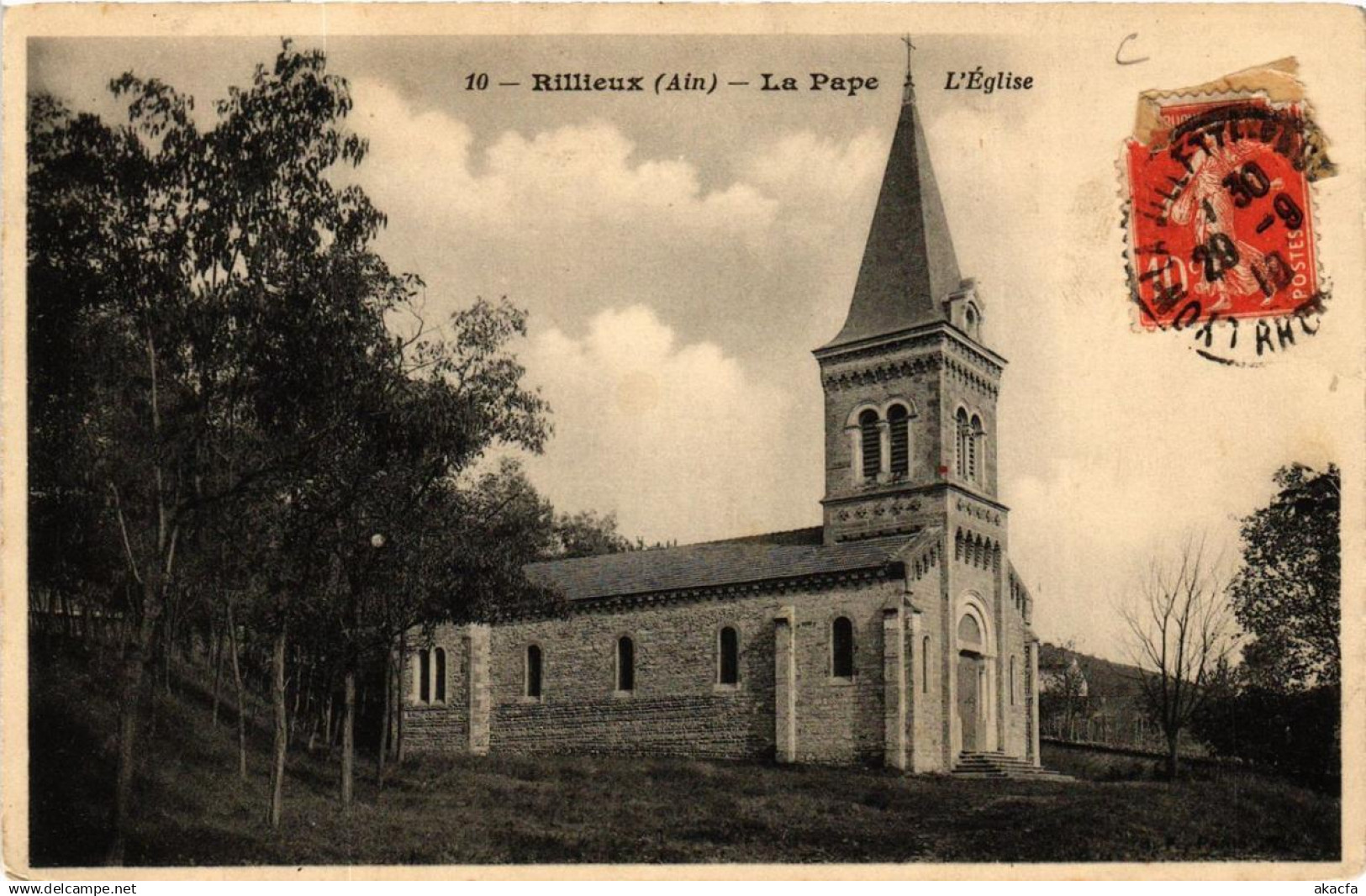 CPA RILLIEUX La PAPE L'église (684655)