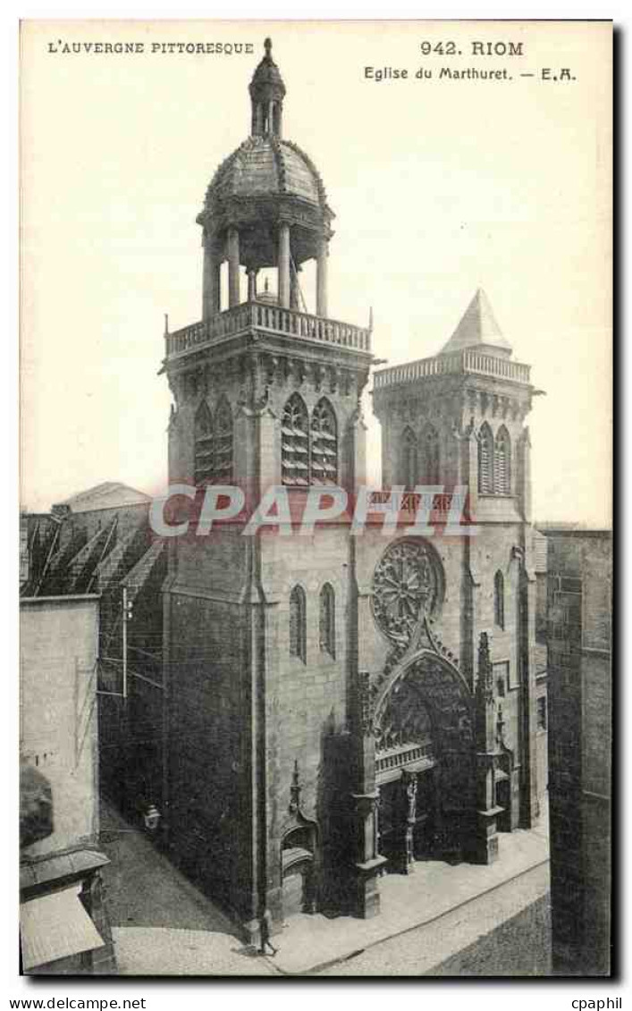 CPA Riom Eglise du Marthuret