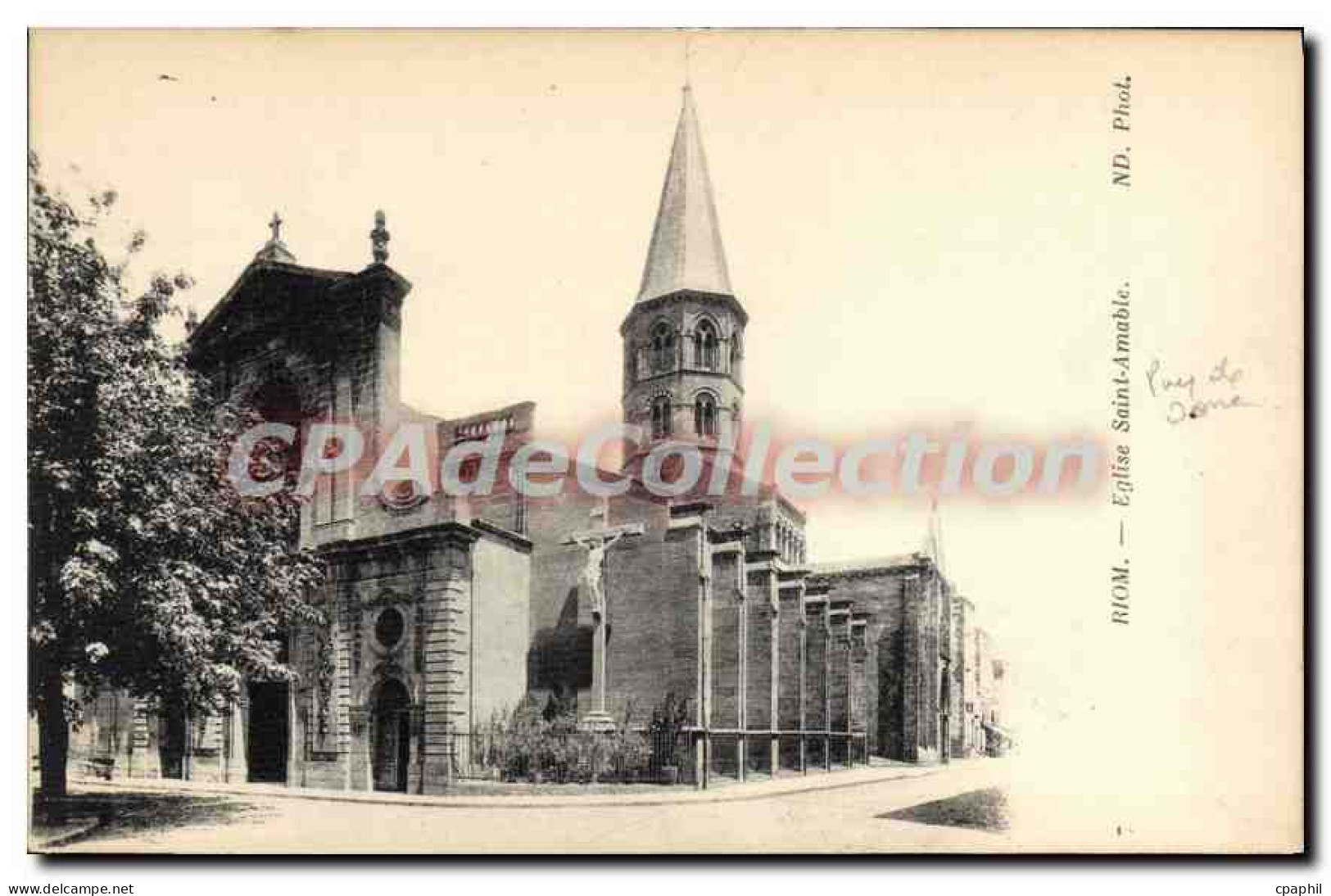 CPA Riom Eglise Saint Amable