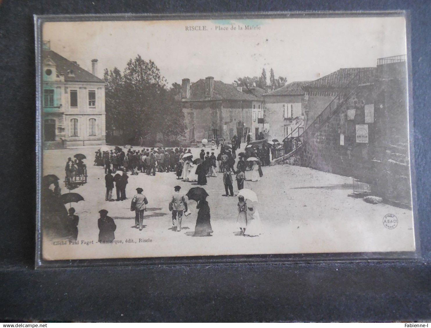 CPA - Riscle - Place de la Mairie