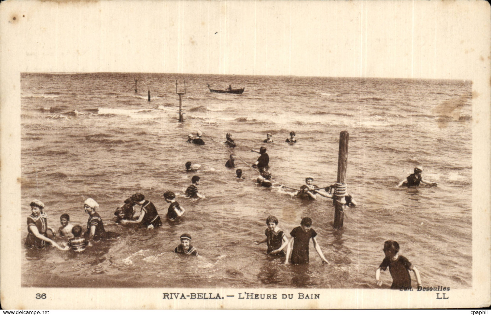 CPA Riva Bella l'heure du bain