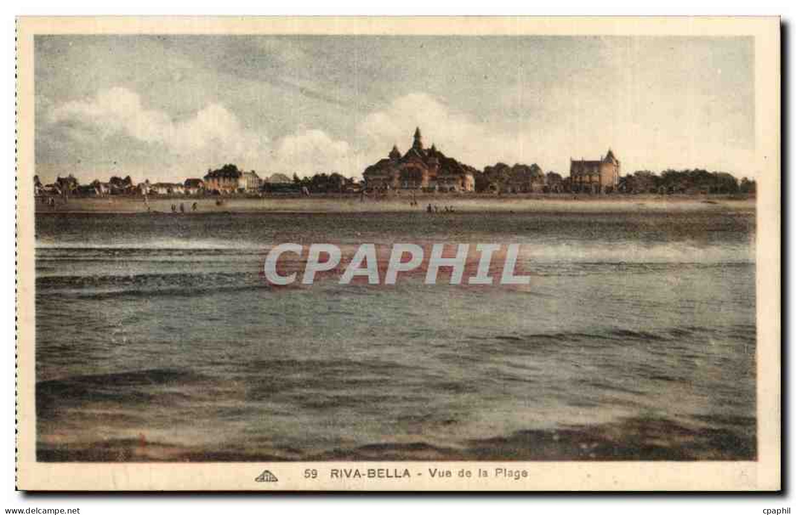 CPA Riva Bella Vue de la plage