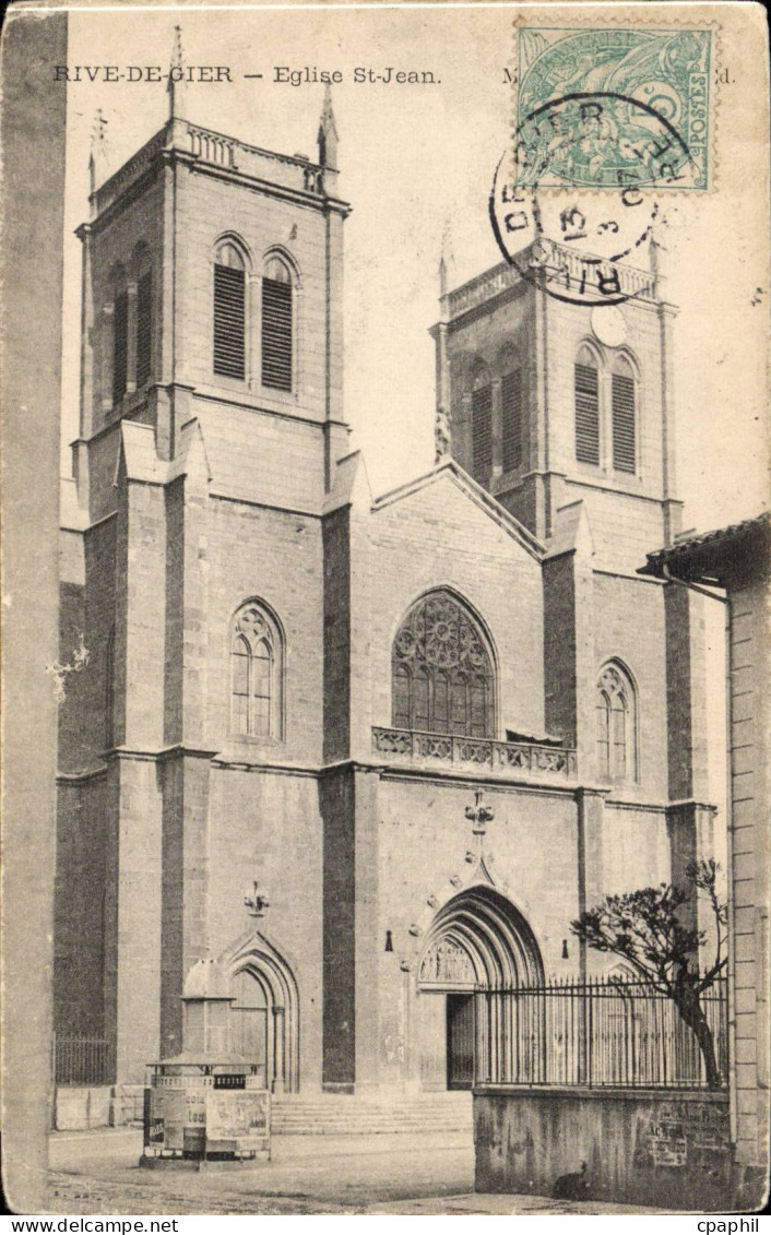 CPA Rive de Gier Eglise St Jean