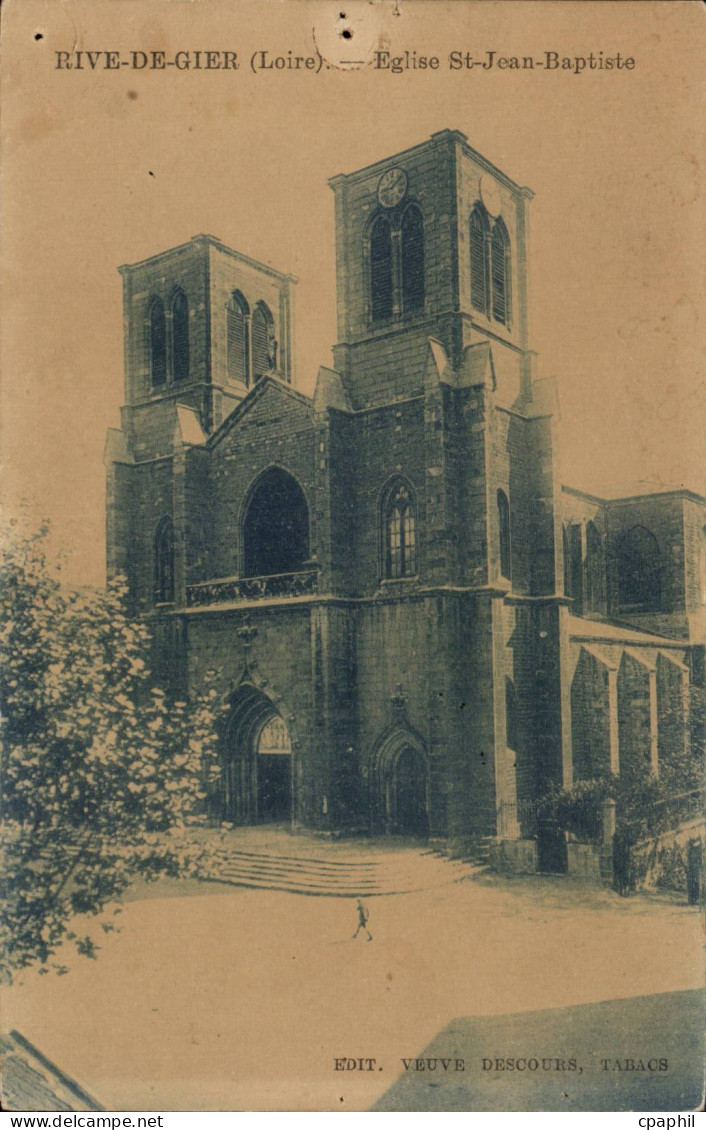 CPA Rive de Gier Eglise St Jean Baptiste