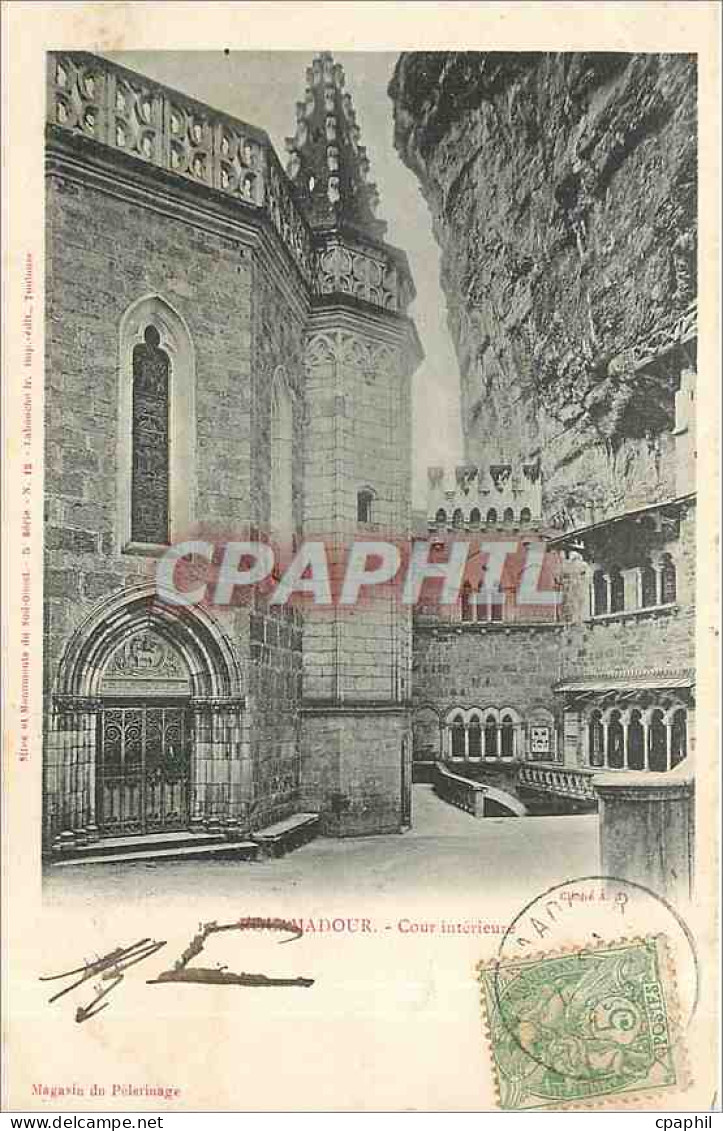 CPA Rocamadour Cour interieur