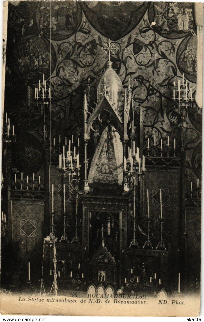CPA ROCAMADOUR - La Statue miraculeuse de N.-D. de ROCAMADOUR (224174)