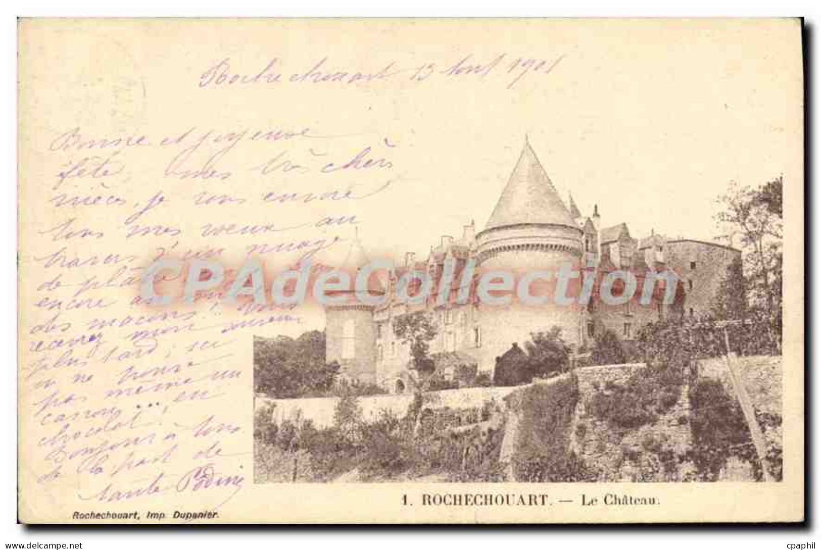 CPA Rochechouart Le Chateau