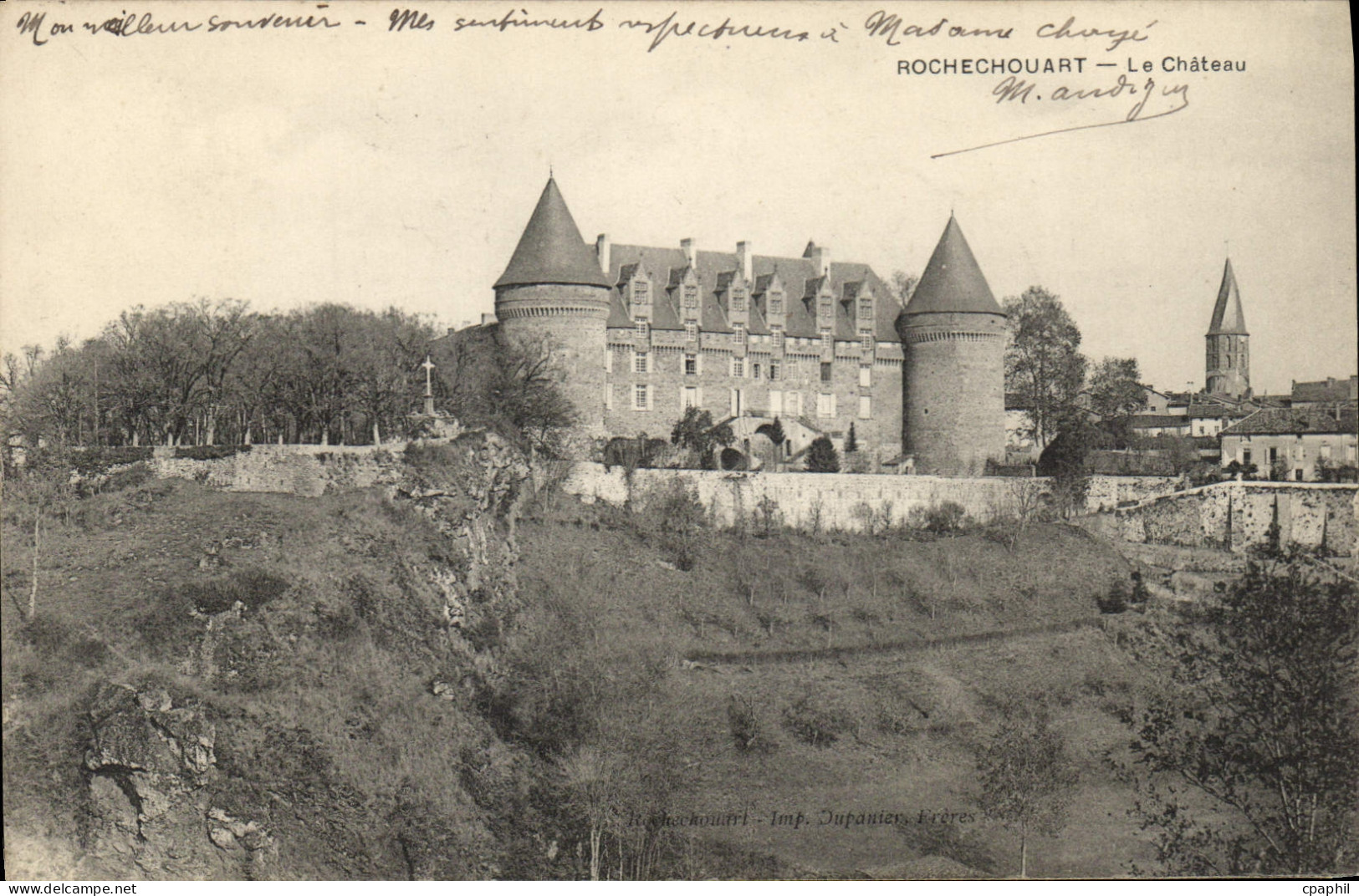 CPA Rochechouart Le Chateau