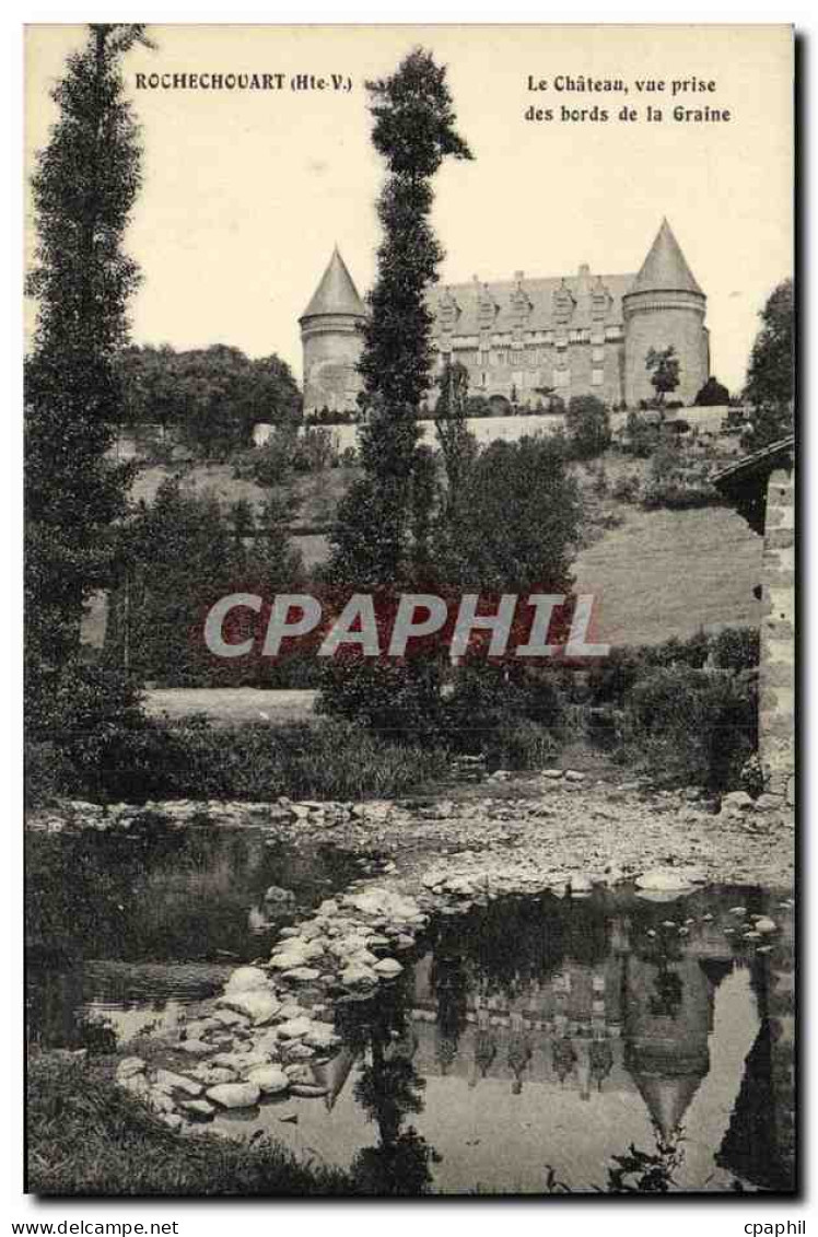 CPA Rochechouart Le Chateau Vue Prise des Bords de la Graine