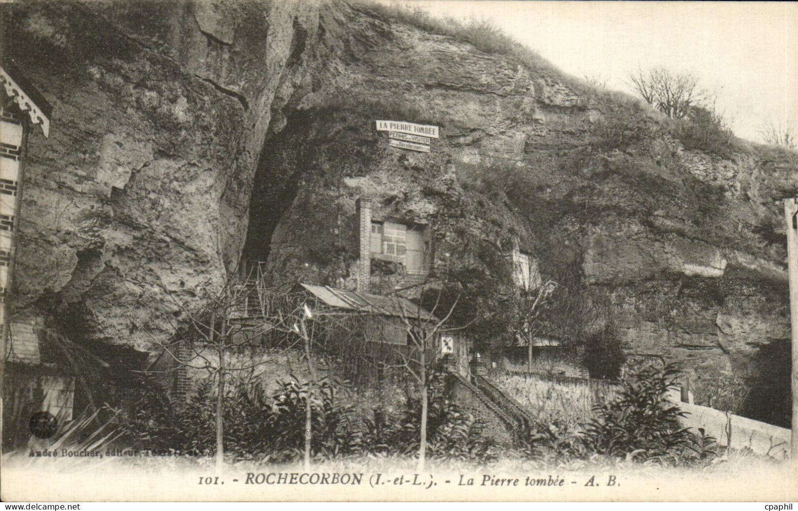CPA Rochecorbon La Pierre tombee
