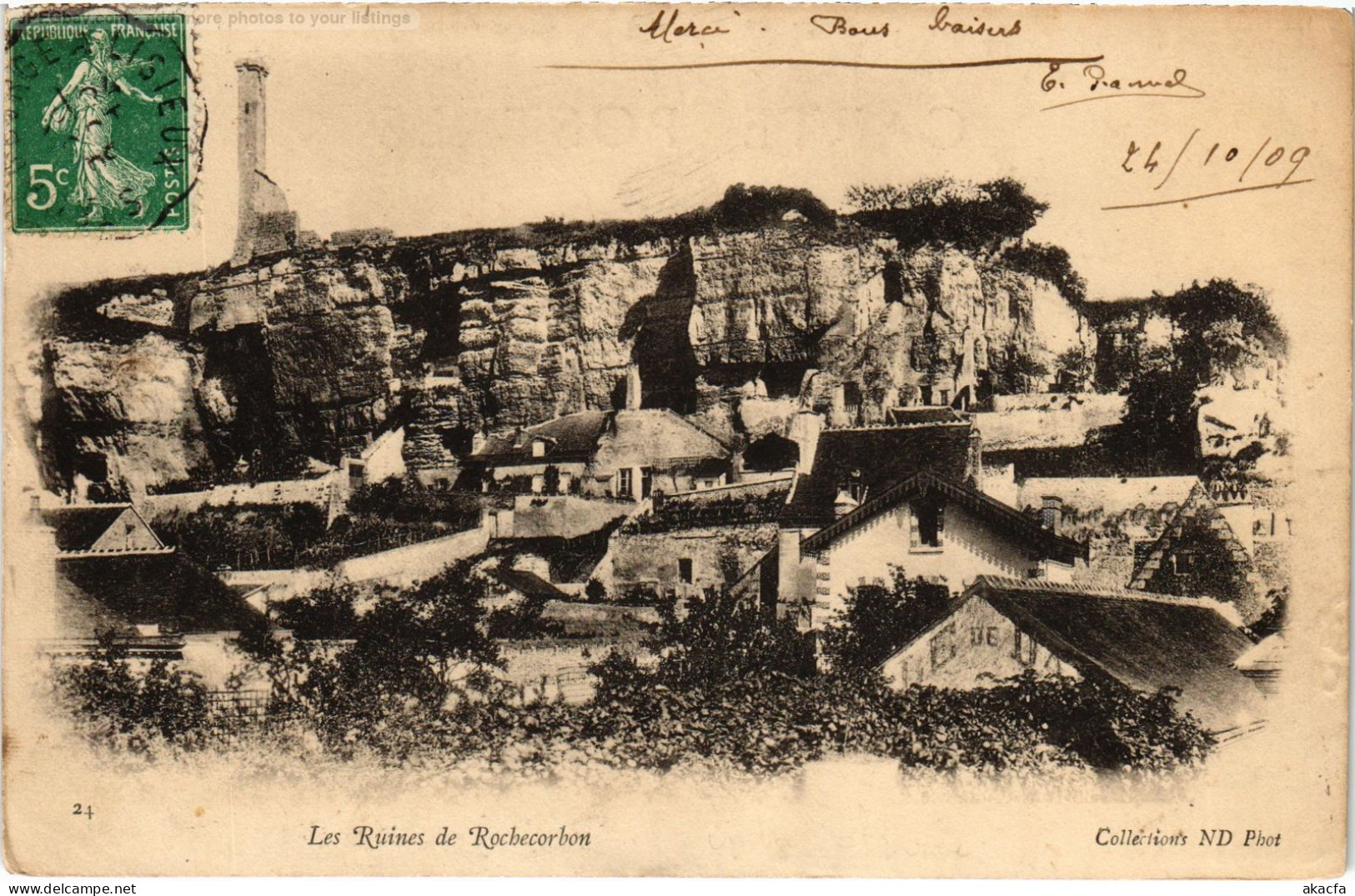 CPA Rochecorbon les ruines (1472439)