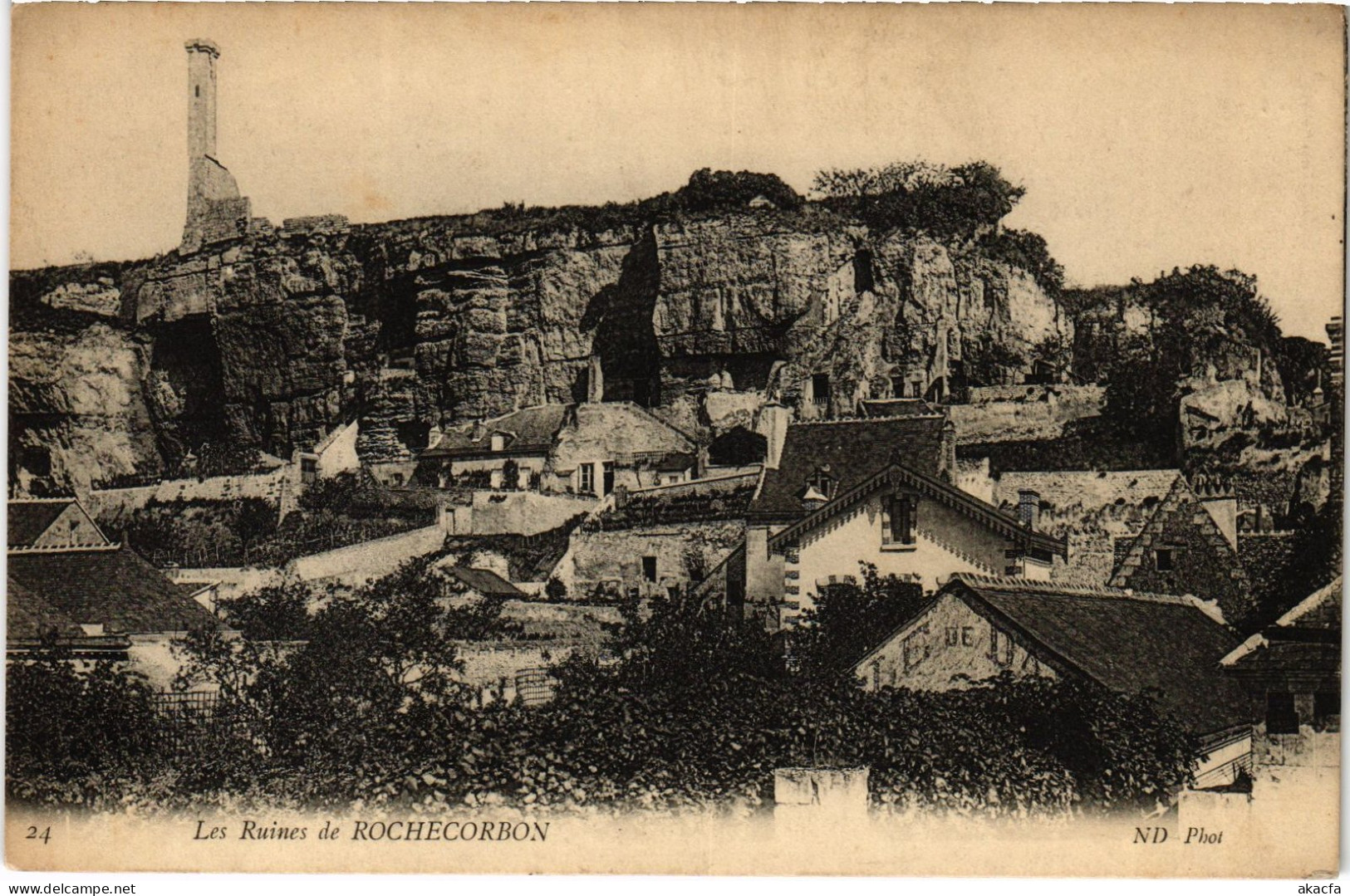 CPA Rochecorbon les ruines (1472798)