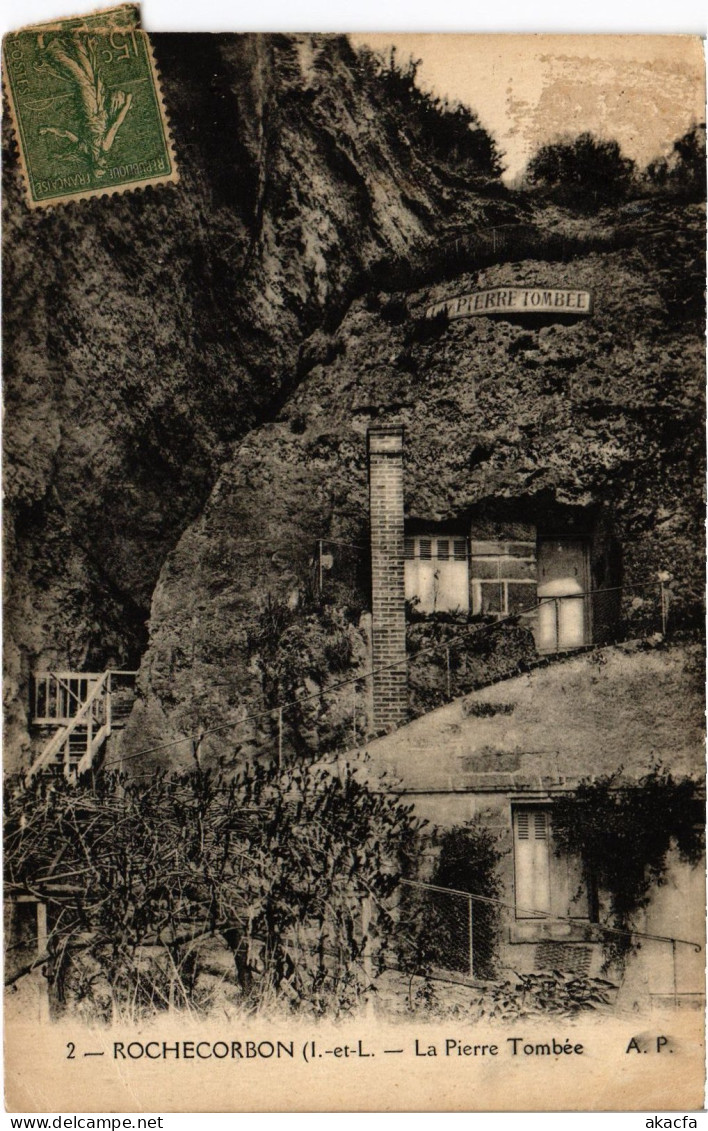 CPA Rochecorbon Pierre Tombee (1473693)