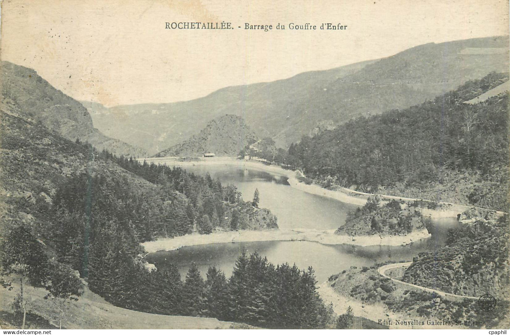 CPA Rochetaillee barrage du gouffre d enfer