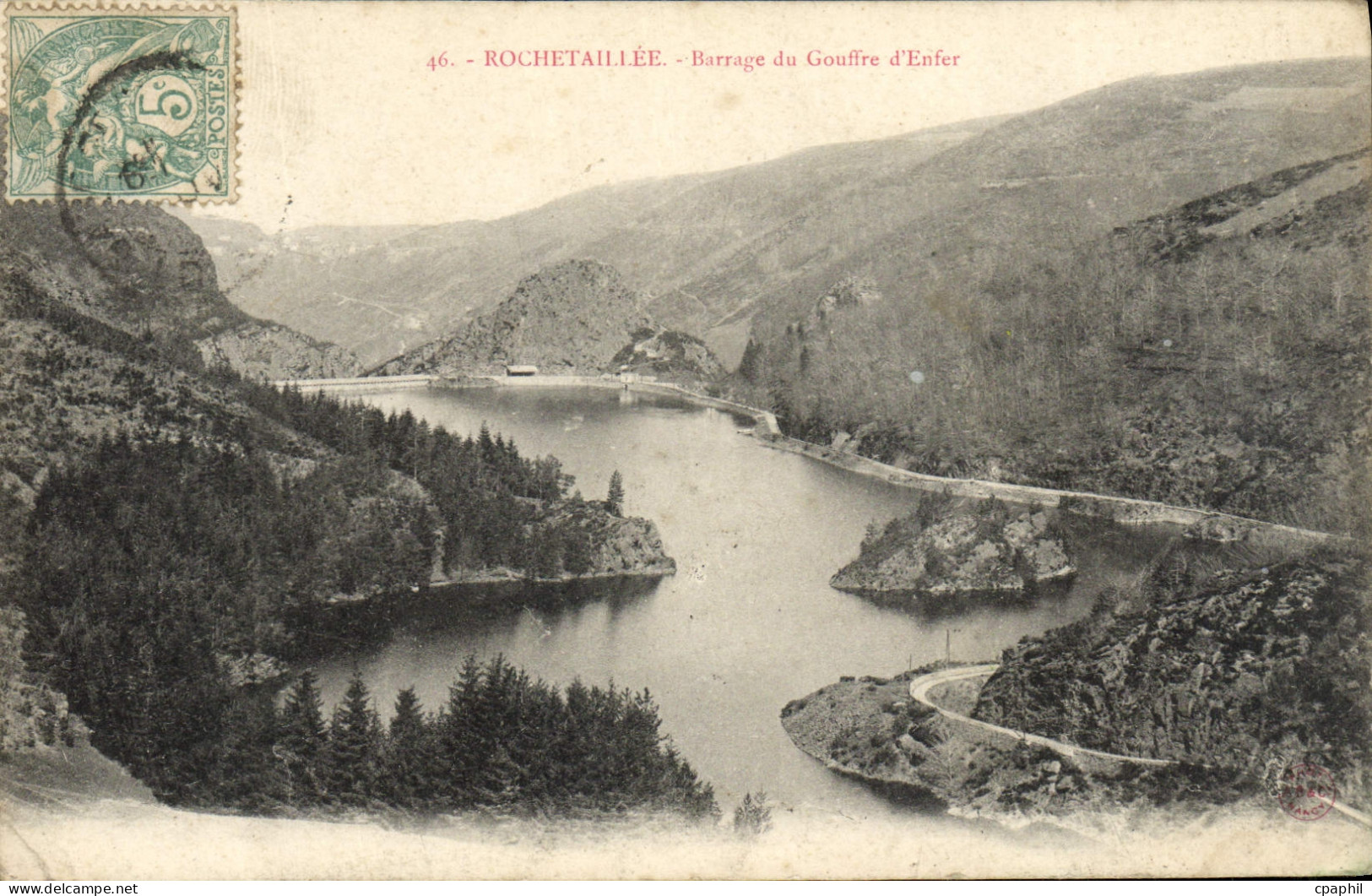 CPA Rochetaillee Barrage du Gouffre d'Enfer