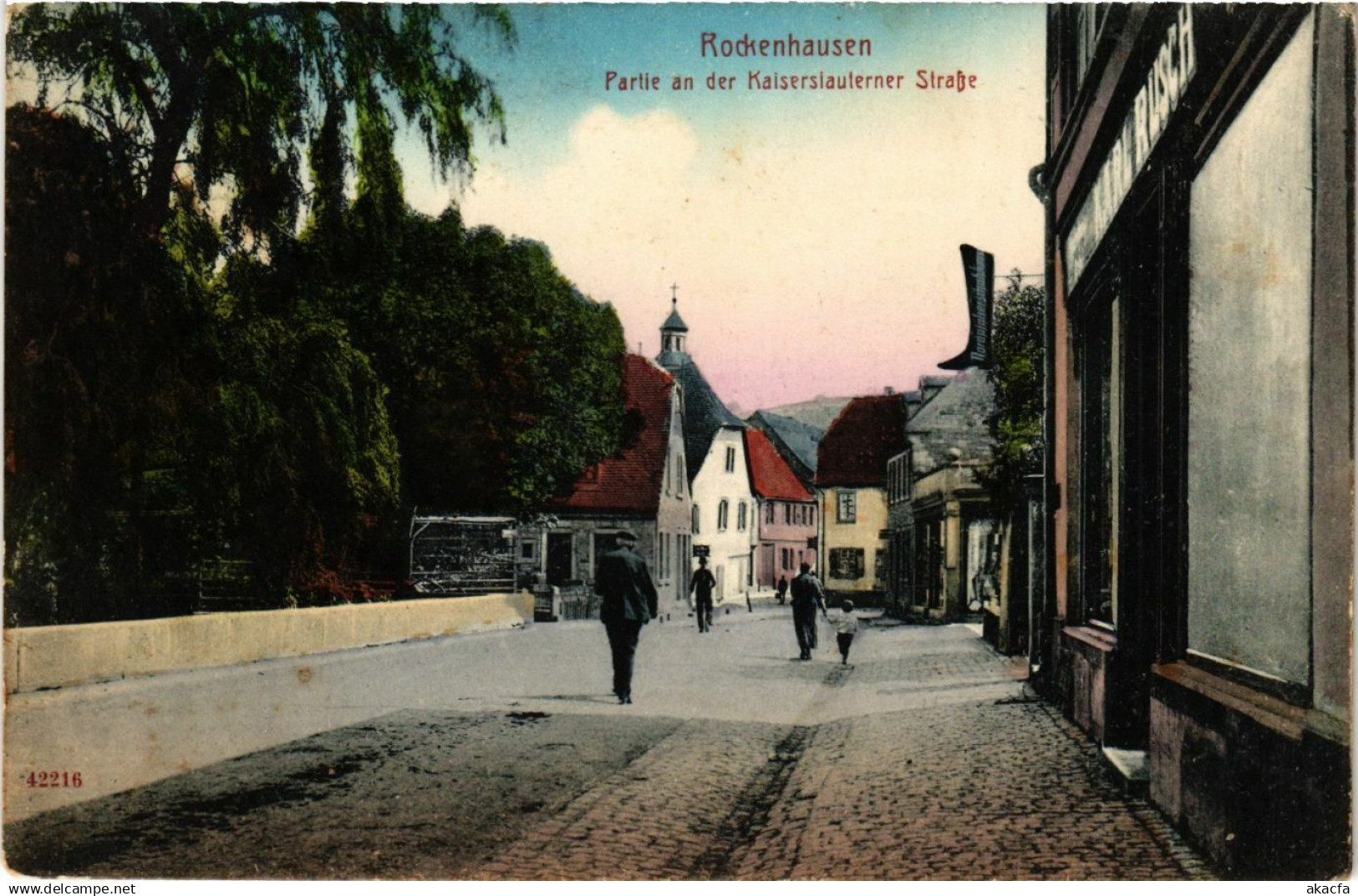 CPA Rockenhausen - Partie an der KAISERSLAUTERNer Strasse GERMANY (914584)