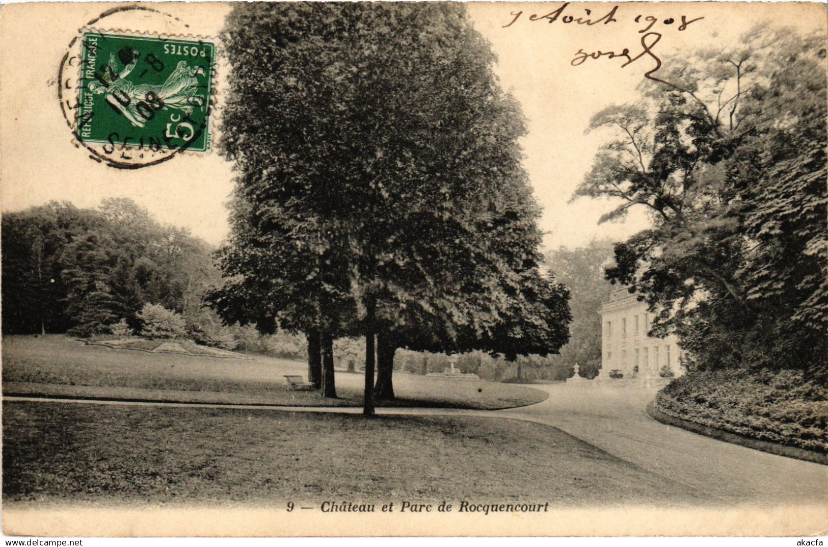 CPA Rocquencourt Chateau et Parc (1449768)