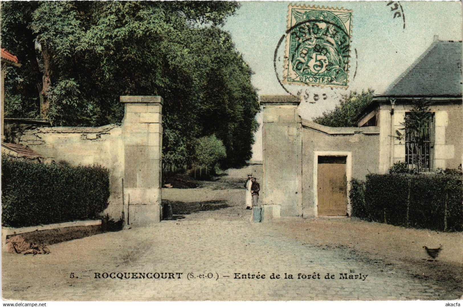 CPA Rocquencourt entree de la foret de Marly (1449767)