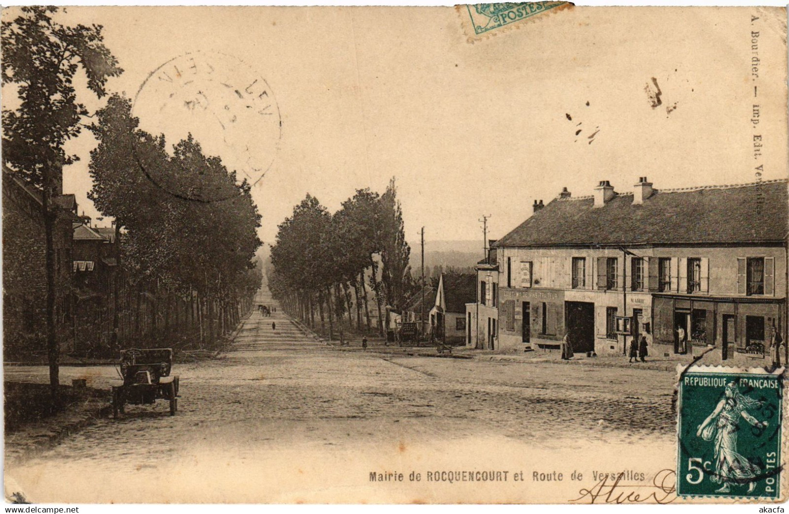 CPA Rocquencourt la Mairie Route de Versailles (1449770)