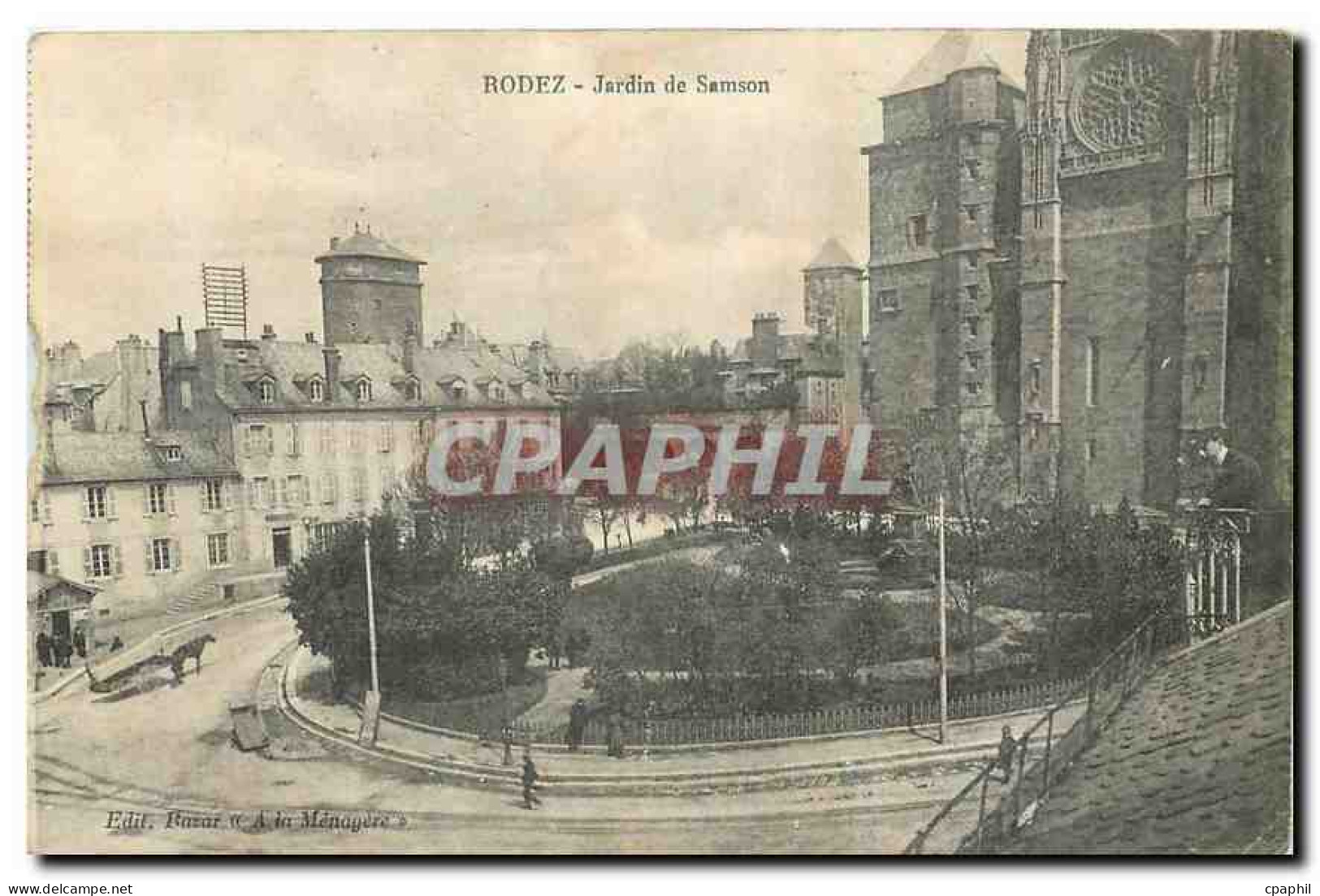 CPA Rodez Jardin de Samson