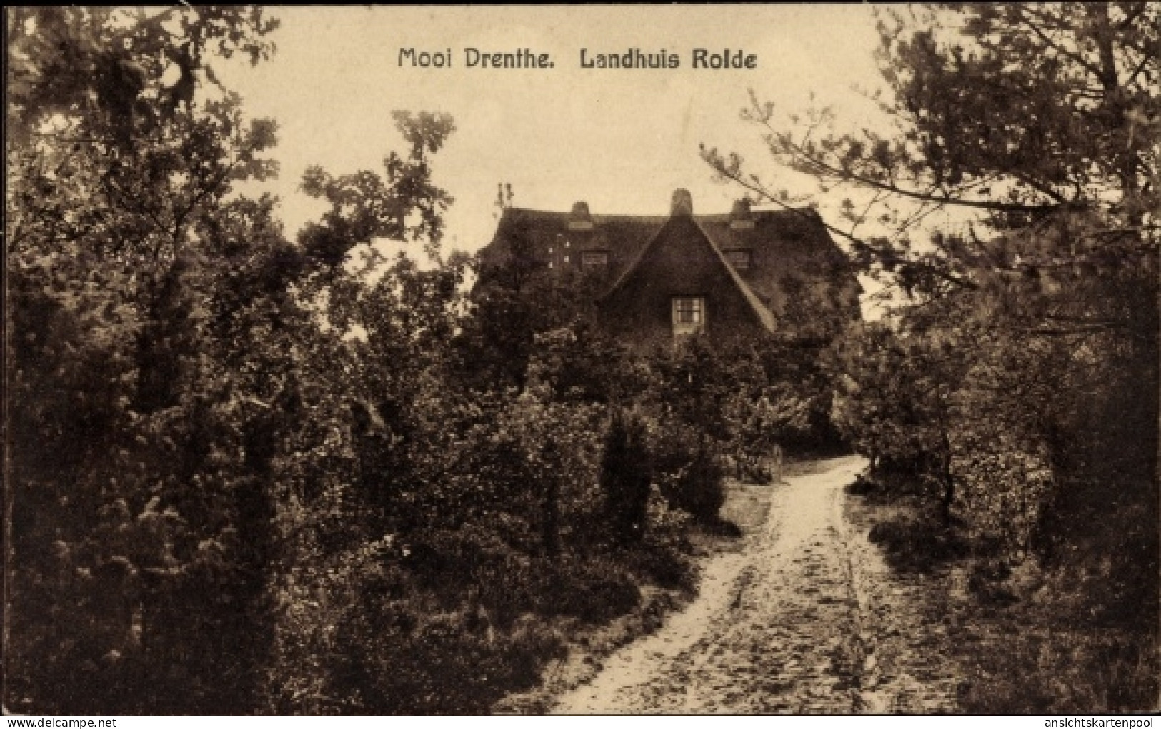 CPA Rolde Drenthe Niederlande, Landhuis Rolde