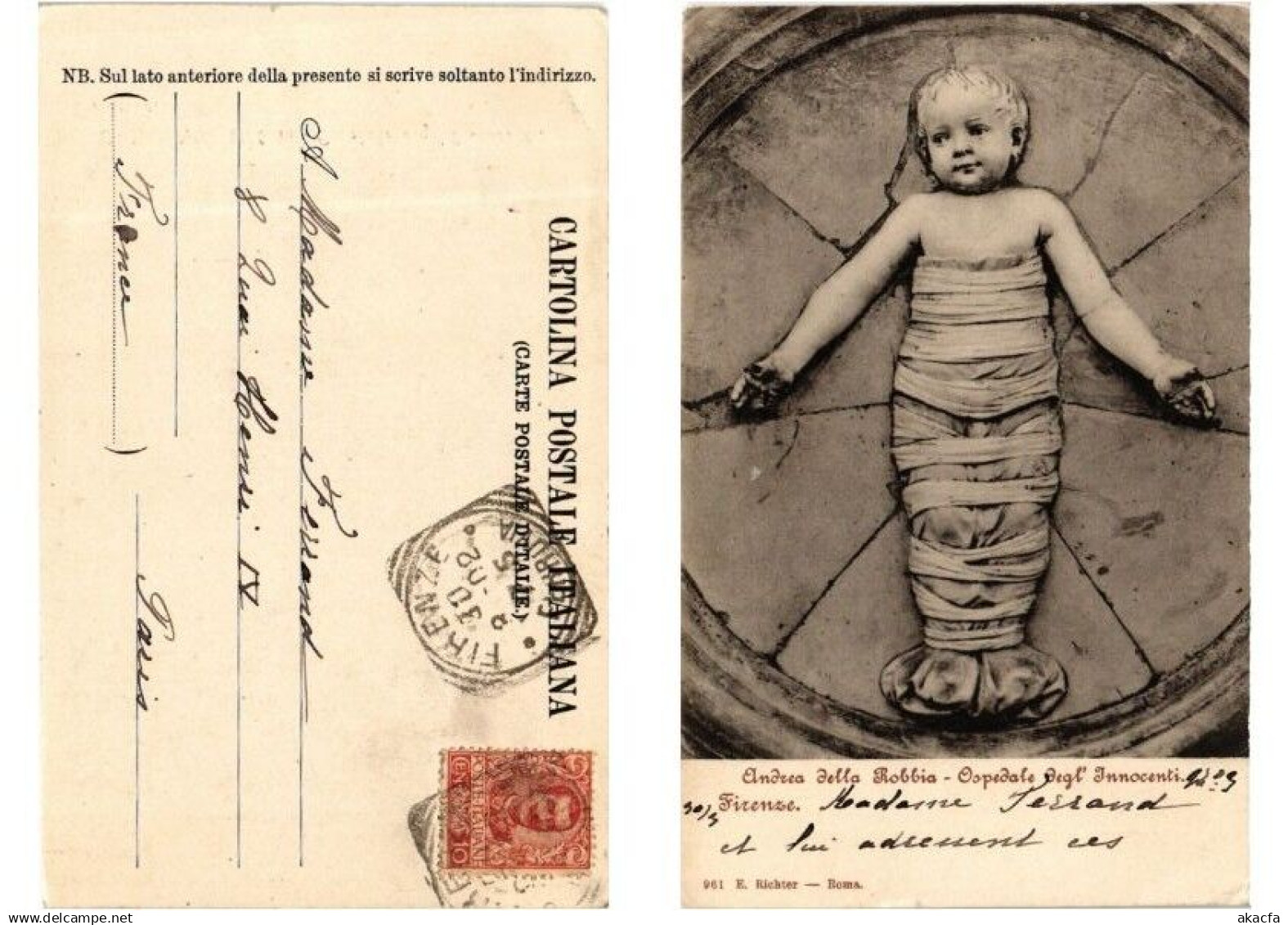 CPA ROMA Andrea della Robbia-Ospedale degli Innocenti ITALY (551499)