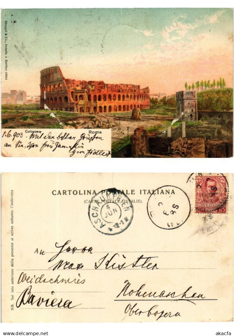 CPA ROMA Colosseum ITALY (551335)