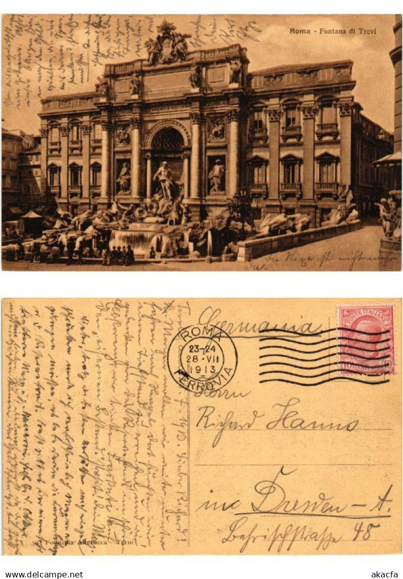 CPA ROMA Fontana di Trevi ITALY (551069)