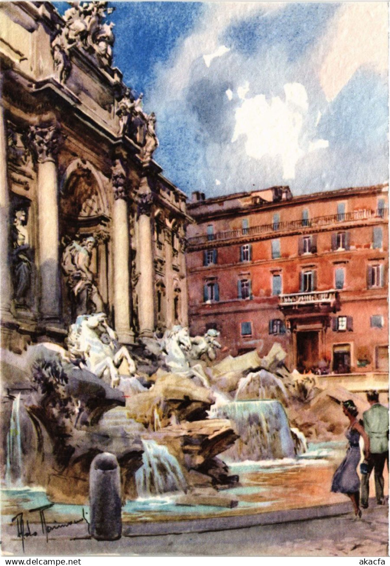 CPA ROMA Fontana di Trevi ITALY (551701)