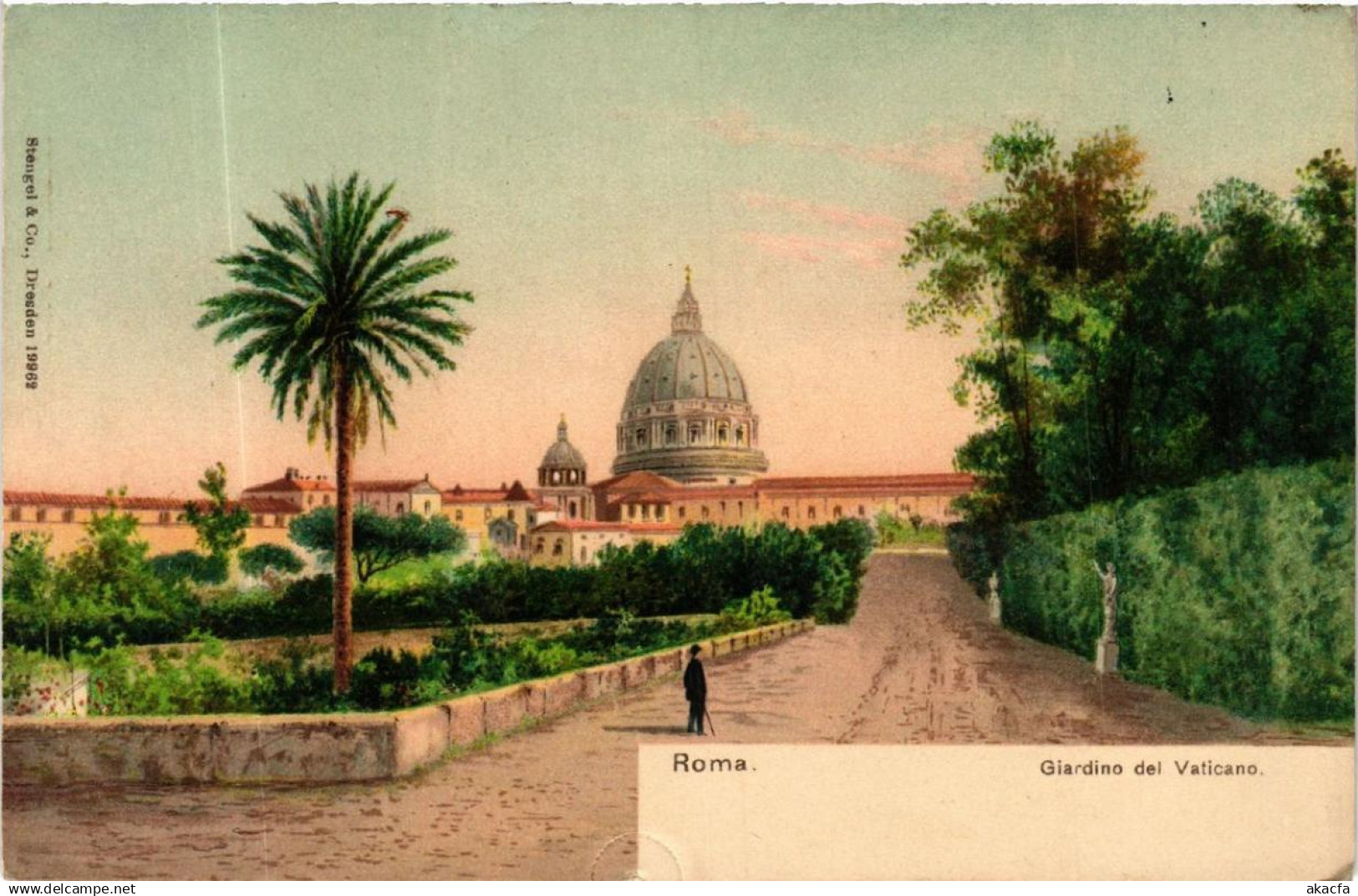 CPA Roma Giardino del Vaticano ITALY (592250)