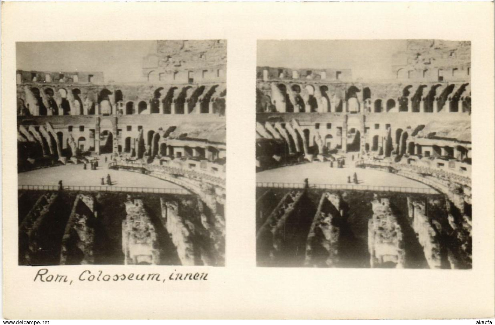 CPA ROMA Kolosseum innen ITALY (552026)