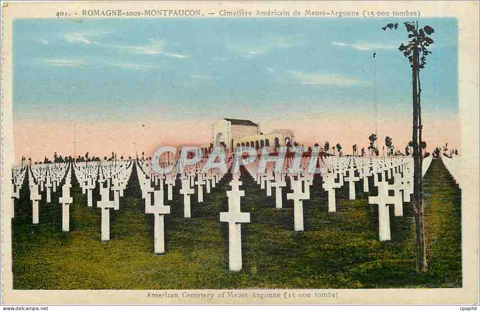 CPA Romagne sous Montfaucon Cimetiere Americain de Meuse Argonne
