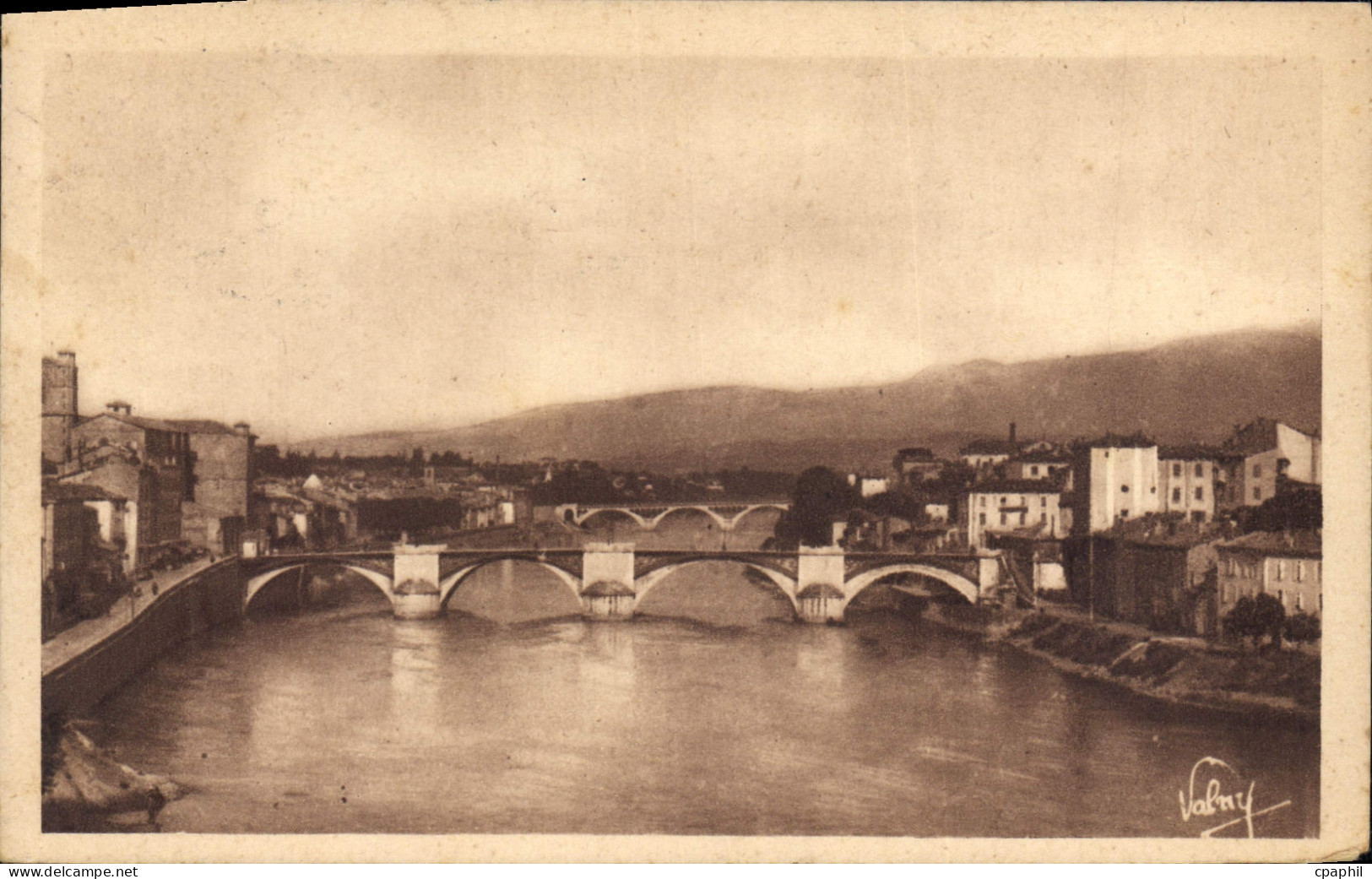CPA Romans sur Isere Les ponts sur l'Isere