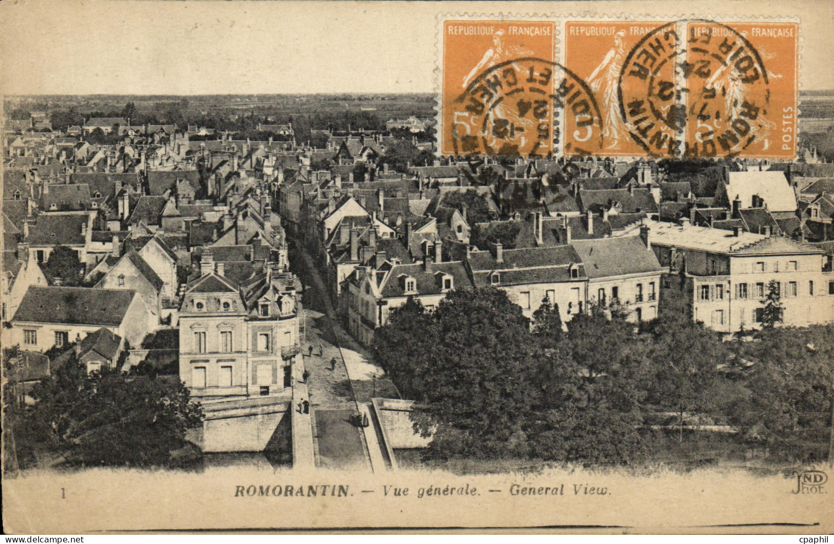 CPA Romorantin Vue Generale